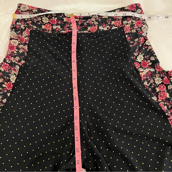 Farm Anthropologie Womens SZ Med Polka Dot Floral Palazzo Wide Leg Pants Resort - Picture 7 of 16
